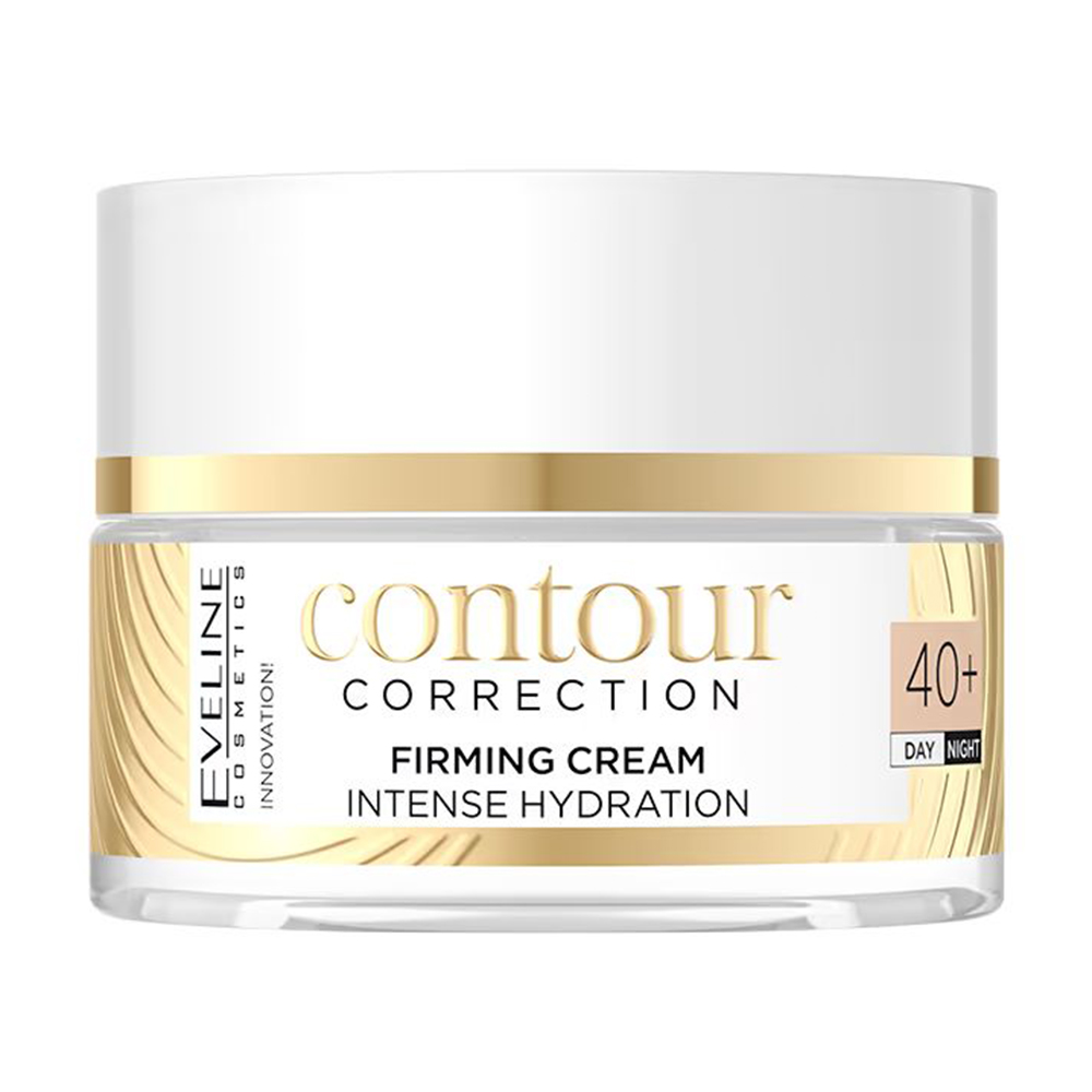 Зміцнювальний інтенсивно-зволожувальний крем для обличчя Eveline Cosmetics Contour Correction Firming Cream Intense Hydration 40+, 50 мл